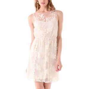 Darcy Lace Layover Dress - Alice + Olivia